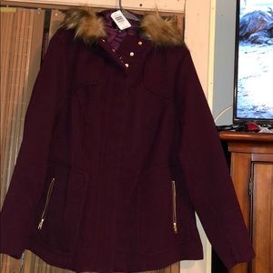 Burgundy jacket